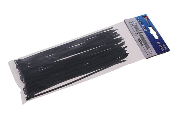LEVIOR Kabelbindere 200x3,6 mm, 50 stk, sort