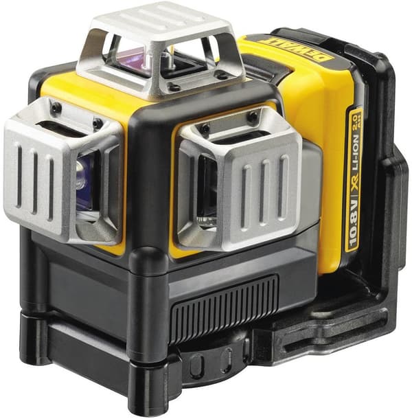 DeWALT Krysslaser 3 x 360° röd laser DCE089D1R