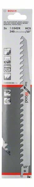 BOSCH Tigersågblad S 1542 K Top for Wood, 2-pack