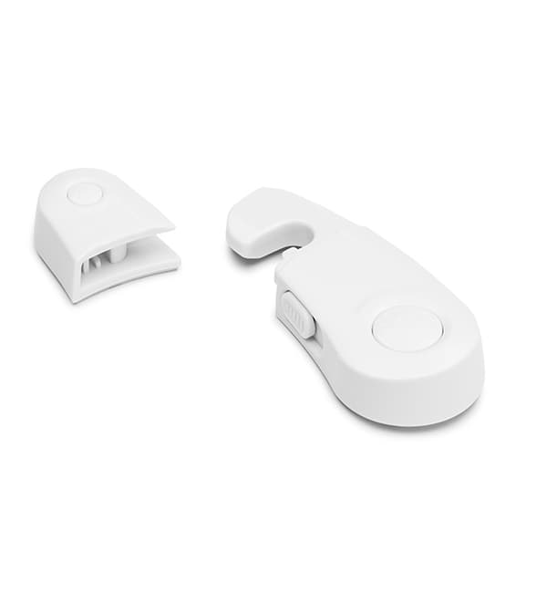 Dobbeltdørslås Hasp HomeSafety 4-pak