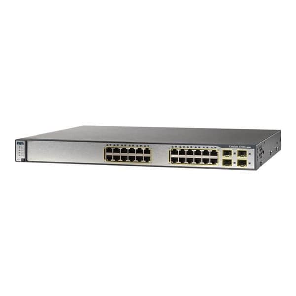 Cisco Catalyst 3750G 24TS 1U switch 24 portar- REFURBISHED