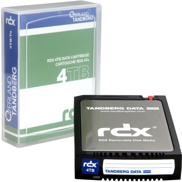 Lagerpatron - TANDBERG DATA - 4TB RDX - Sort - USB 3.0