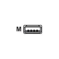 USB-kaapeli - DATALOGIC - CAB-424E - 4 nastaa - 3 m - Kierretty