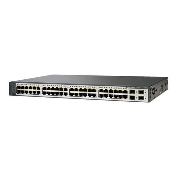 Cisco Catalyst 3750V2-48PS switch - 48 porte - Administreret - PoE- REFURBISHED