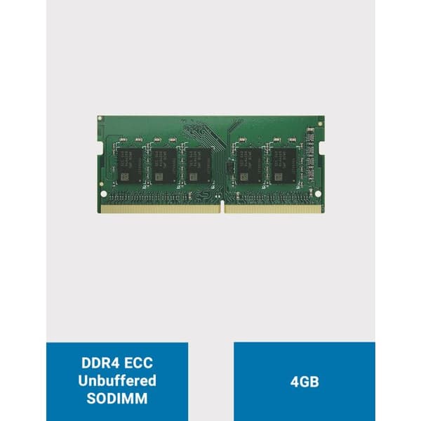 SYNOLOGY D4ES02-4G Muistin lisäosa 4GB DDR4 ECC Unbuffered SODIMM