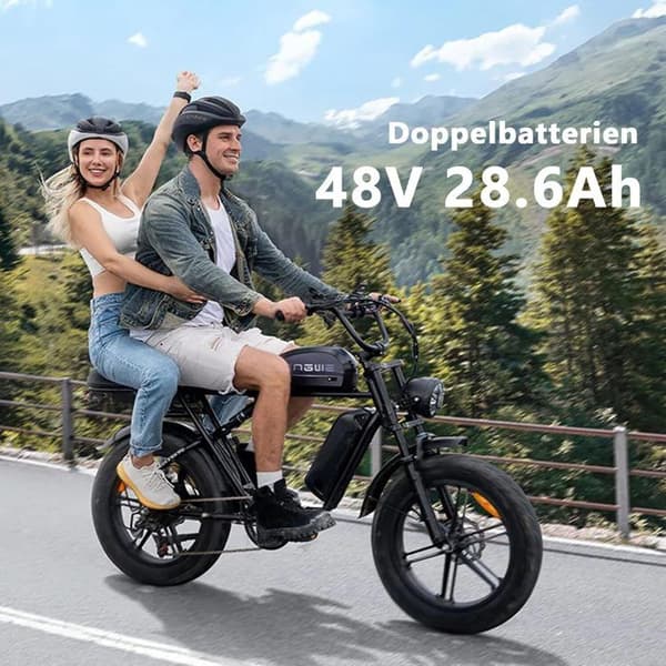 Elcykel ENGWE M1 med dobbelt batteri og dobbelt affjedring