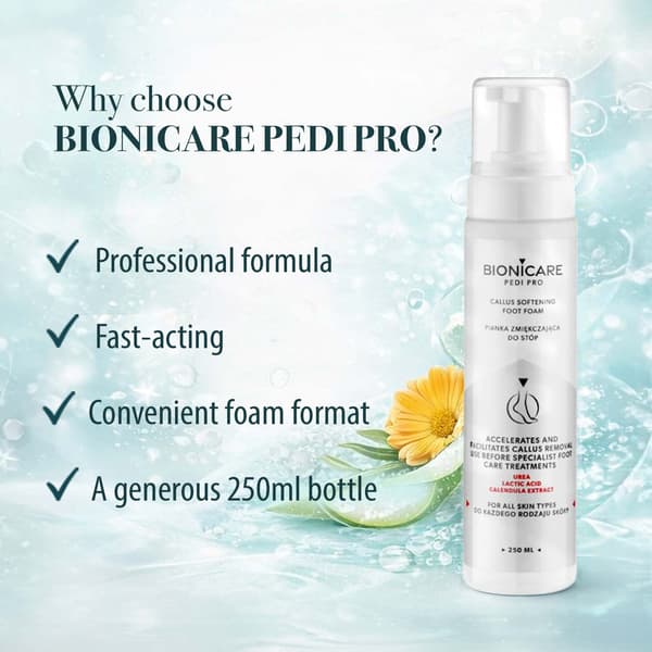 BIONICARE Mjukgörande fotskum 250 ml
