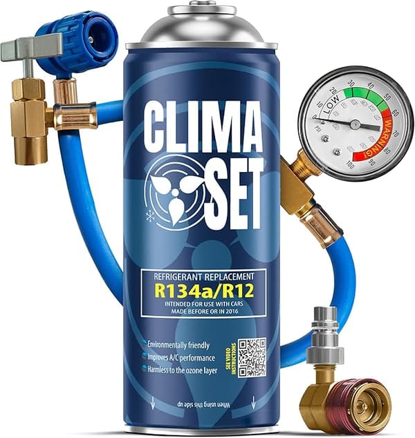 ClimaSet R134a dåse + kabel + HP/LP adapter