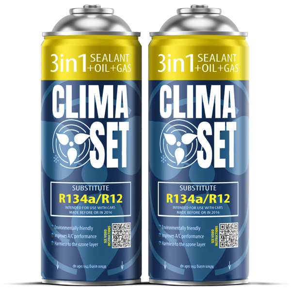 ClimaSet 2 dåser 3i-i-1 R134a Forberedelsessystem
