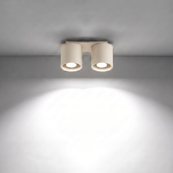 Sollux Lighting Plafondi ORBIS 2 beige, 12x10x26cm