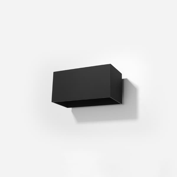 Sollux Lighting Seinävalaisin QUAD MAXI musta, 10x12x20cm