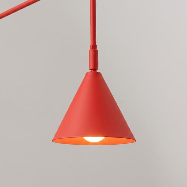 Sollux Lighting Seinävalaisin NOX punainen, 30x61x14cm