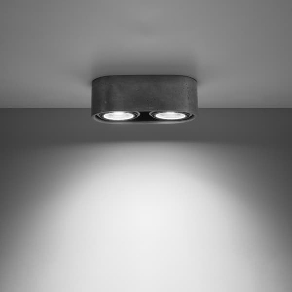 Sollux Lighting Kattovalaisin BASIC 2 betoni, 9x14x27cm