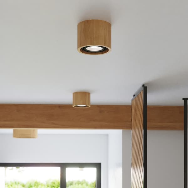 Sollux Lighting Plafond BASIC 1 luonnonpuu, 10x14x14cm