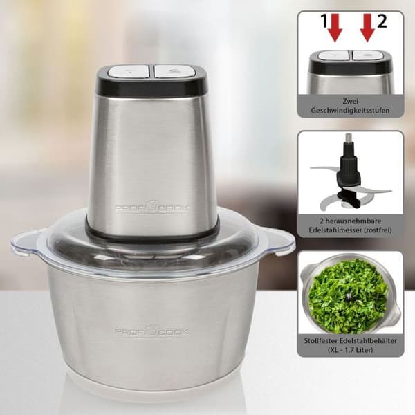 Mini silppuri 1.7L Proficook PC-MZ1227