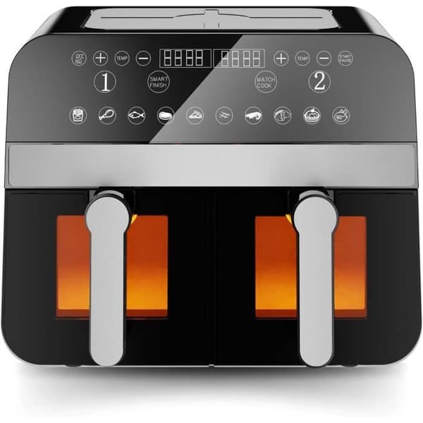 Luftfriture - GENERIC - CNAFD45WB - Dobbelt kurv - Sort vindue - 2400 W