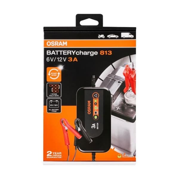 Batterioplader 6V/12V BATTERYcharge 813 Osram OEBCS813