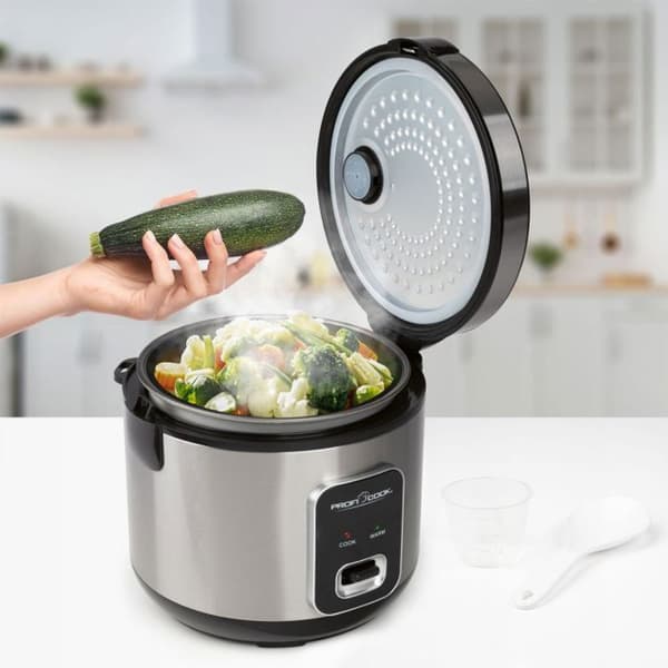 Profi Cook PC-RK 1285 Risekoger i rustfrit stål, sort