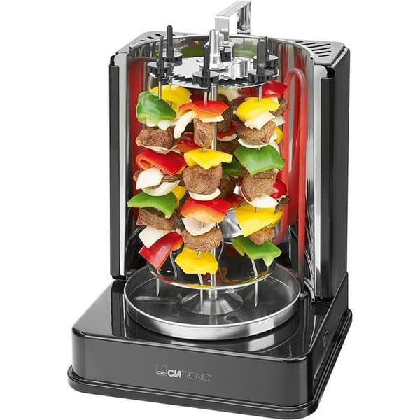 Vertikal røgning - CLATRONIC - DVG 3686 - 1400 Watt - Sort - Med spidsgreb