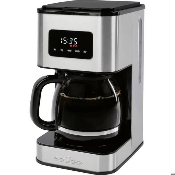Kaffemaskine - PROFI COOK - PC-KA 1299 - Rustfrit stål - Glaskande - 12-14 kopper