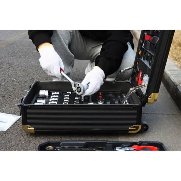 Værktøjsæt - SCHWARTZMAN - TOOLS409PCS - 409 dele - På hjul - Sort