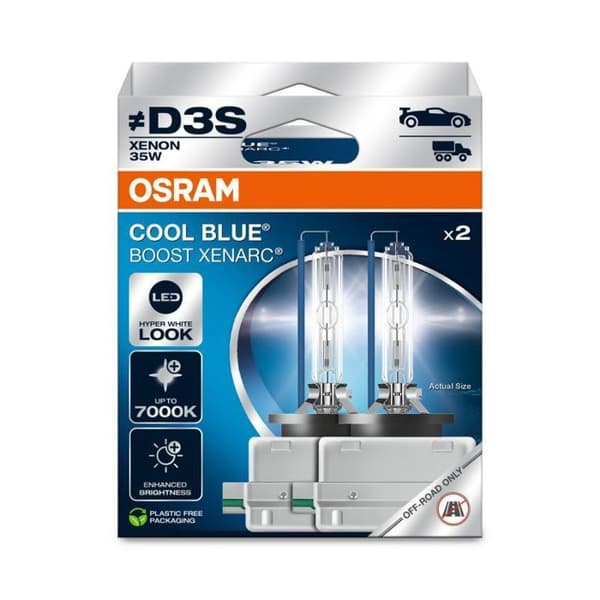 Kit 2 ampuller XENARC COOL BLUE BOOST (D3S) ECO FÖRPACKNING Osram 66340CBB-2HB