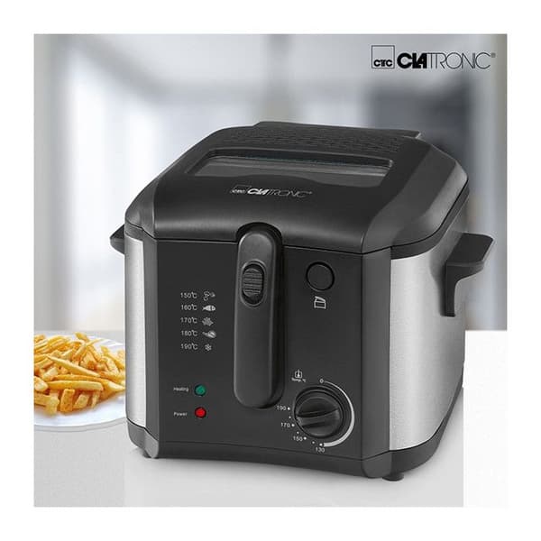 Friteuse - CLATRONIC - FR 3649 - 1600W - 2.5L - Musta