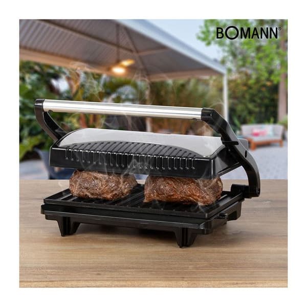 Multifunktionel grill - Bomann - MG2251CB - 700 W - Dobbelt side - Non-stick plader