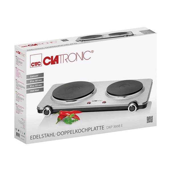 Dobbelt kogeplade 2500W Clatronic DKP 3668 E
