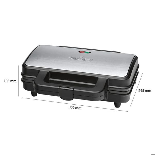 ProfiCook Sandwichgrill 900 W sølv PC-ST 1092
