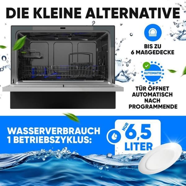 Opvaskemaskine Sort Bomann TSG7405-Sort