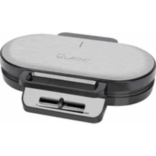 Clatronic WA 3745 Dobbelt vaffeljern i rustfrit stål, sort