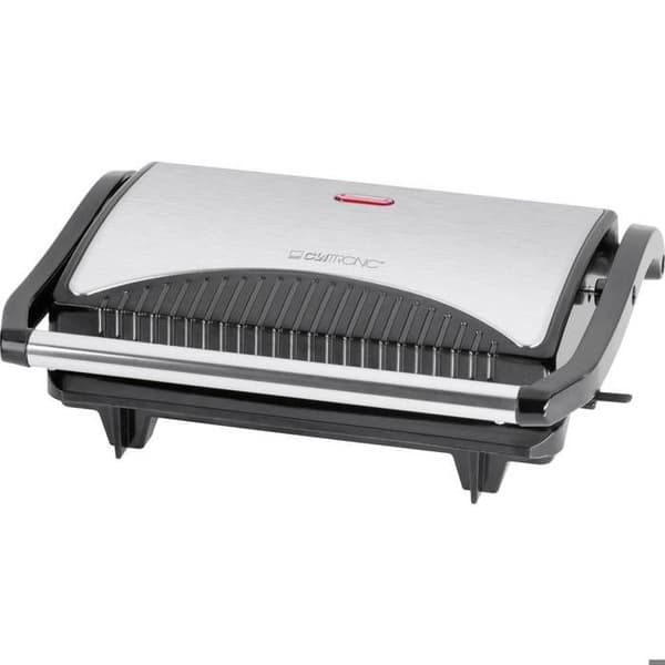 Clatronic MG 3519 kontaktgrill, sort, rustfrit stål