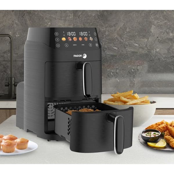 Fagor Airfryer 2x2.5l 2000w sort - FG3301