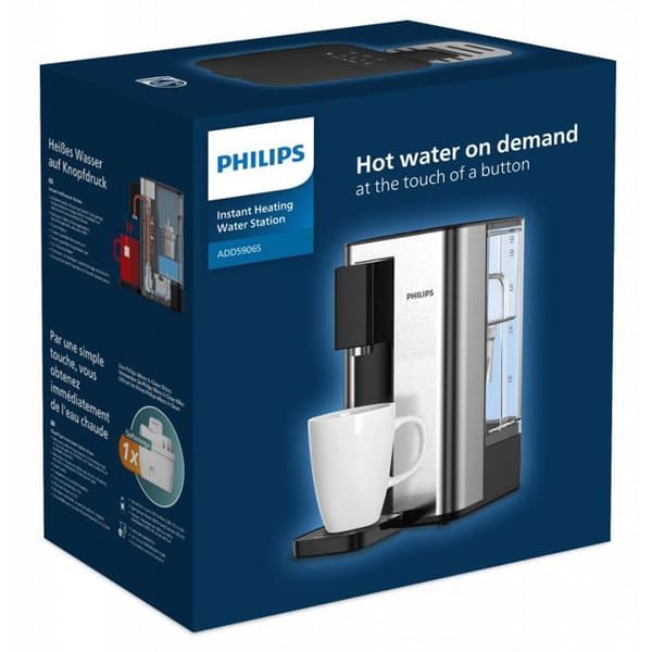 Elektronisk vattendistributör Silver/Black Philips PHADD5906S/10