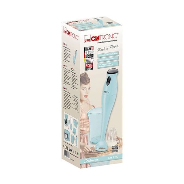 Stavblender - Clatronic - SM 3577 - Rustfrit stål - 180 watt - Blå