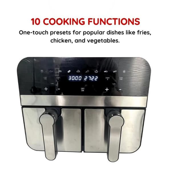 Luftfriture - COMFY NEST - CNAFD45NS - 2400W - Rustfrit Stål - 9L