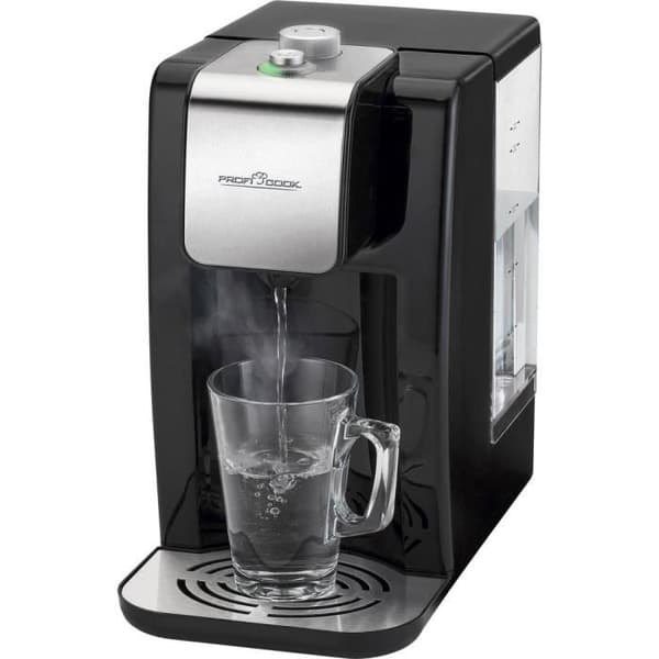Varmedrikdispenser - PROFICOOK - PC-HWS 1168 - Rustfrit stål - Sort - Trådløs