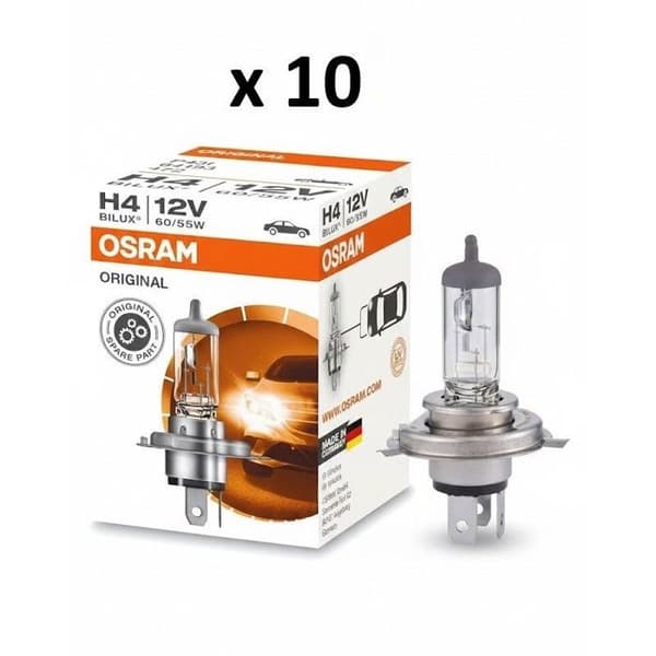 Pack med 10 Halogenlampor H4 Classic Osram 64193CLC10