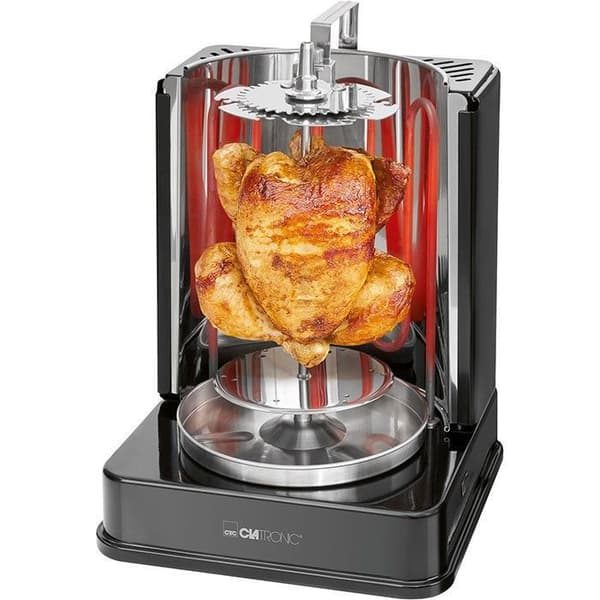 Vertikal røgning - CLATRONIC - DVG 3686 - 1400 Watt - Sort - Med spidsgreb