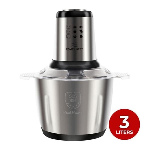 Multifunktionel hakker - COMFY NEST - CNBLD3 - 3 L - 1000 W - Grå