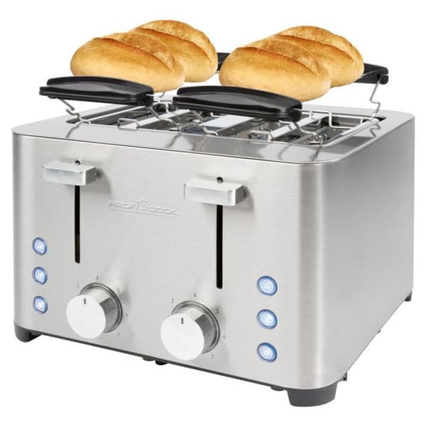 Brødrister 4 skiver i rustfrit stål Proficook PC-TA1252