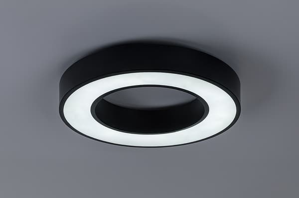 Moderne sort LED-loftlampe 24W Cirano Rabalux