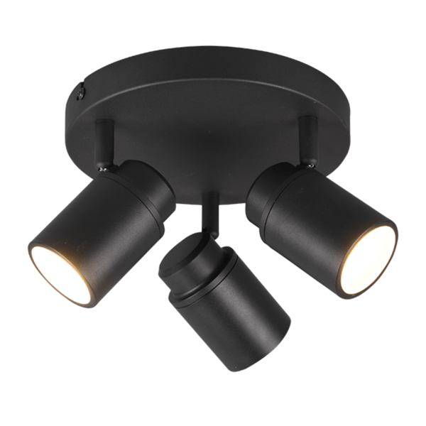 ANGELO badeværelsesloftlampe sort Trio 880430332