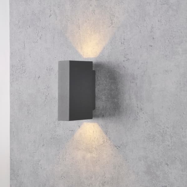 LED-ulkoseinävalaisin grafiitti 4000K ylös/alas ORLEAN G 319814 Polux