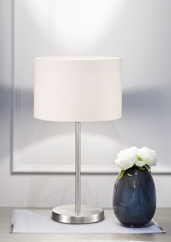 Bordlampe HOTEL sølv Trio 511100101