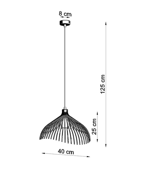 UMB pendel sort Sollux Lighting SL.0665