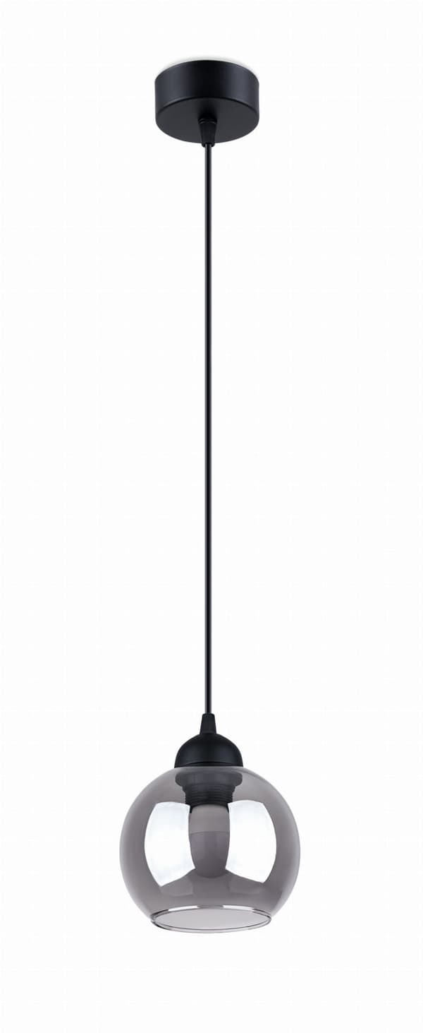 Sollux ALINO sort glaskugle pendel E27 SL.1141
