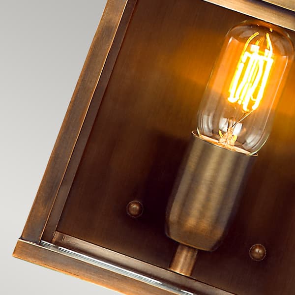 Utomhusvägglampa Antik mässing E27 60W Old Bailey Elstead