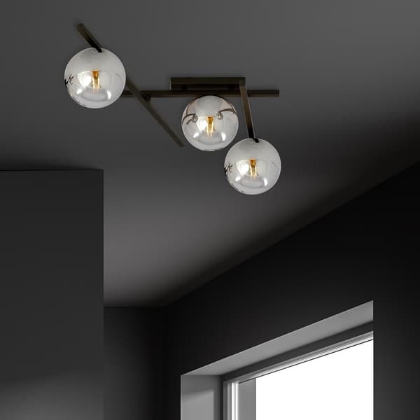 Emibig loftlampe 3xE14 40W SMART 3 SORT/GRAFIT 1104/3